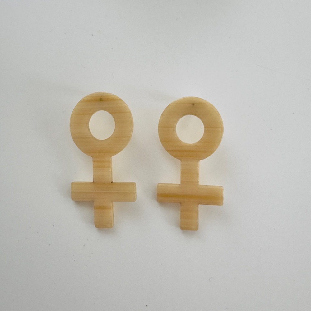 Red Sky Female Symbol Earrings